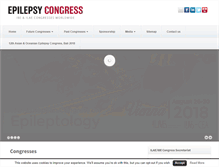 Tablet Screenshot of epilepsycongress.org